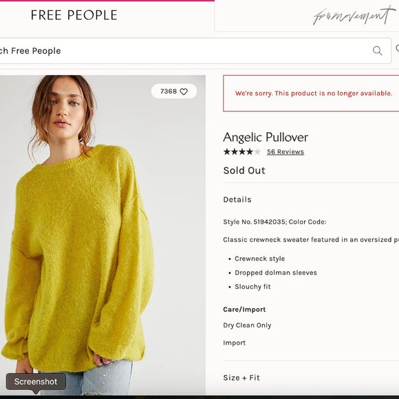 Free People Angelic Pullover in Camel - Picture 5 of 9